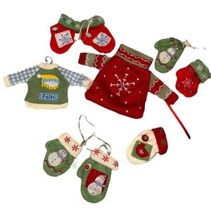 Susan Winget Christmas Stocking Collection Winter Snowman Vintage Holiday Set!